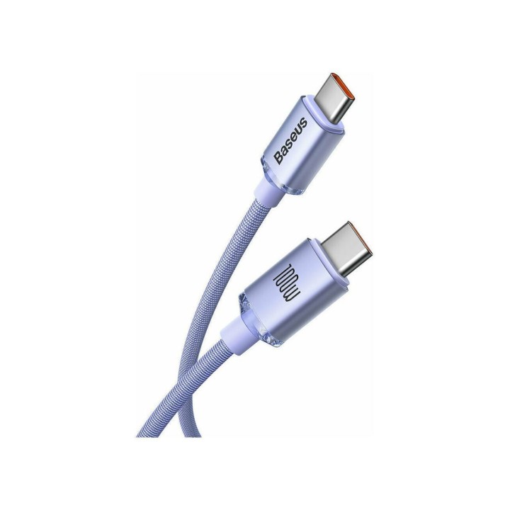 Baseus Crystal Shine Series PD Cable Type-C to Type-C 100W 1.2m Lilac