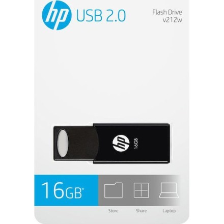HP 16GB USB 2.0 Stick Μαύρο