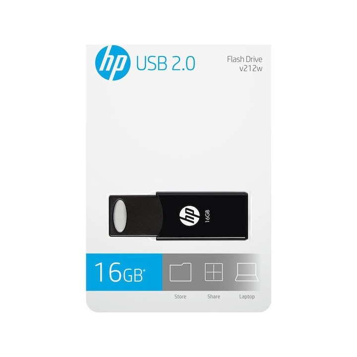HP 16GB USB 2.0 Stick Μαύρο