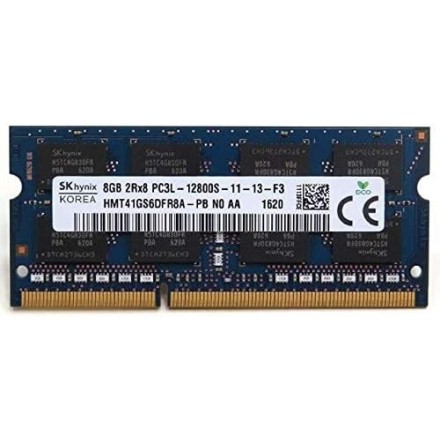 SK Hynix HMT41GS6DFR8A-PB 8GB DDR3L-1600 SODIMM PC3L-12800S Dual Rank x8 Module 863492-001