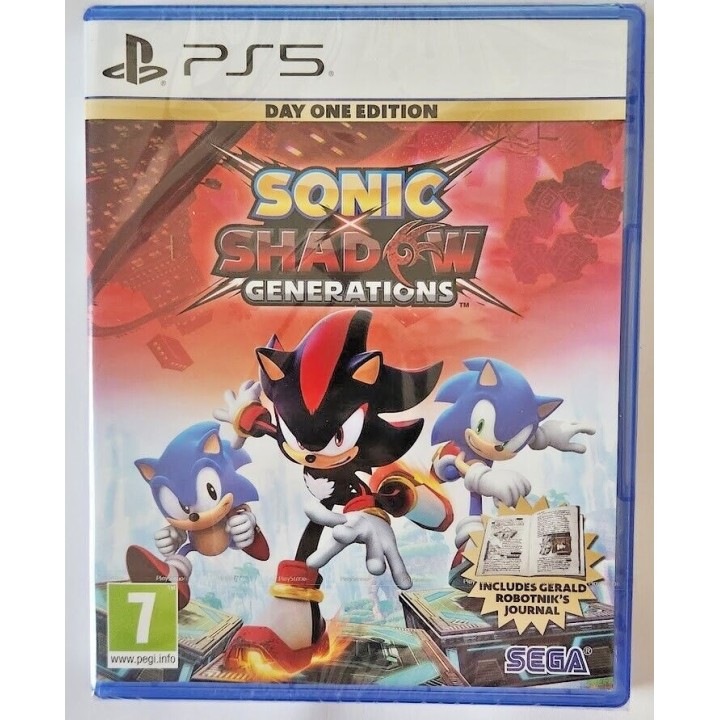 Sonic x Shadow Generations Day One Edition PS5 Game (Journal & Retro DLC Skin)