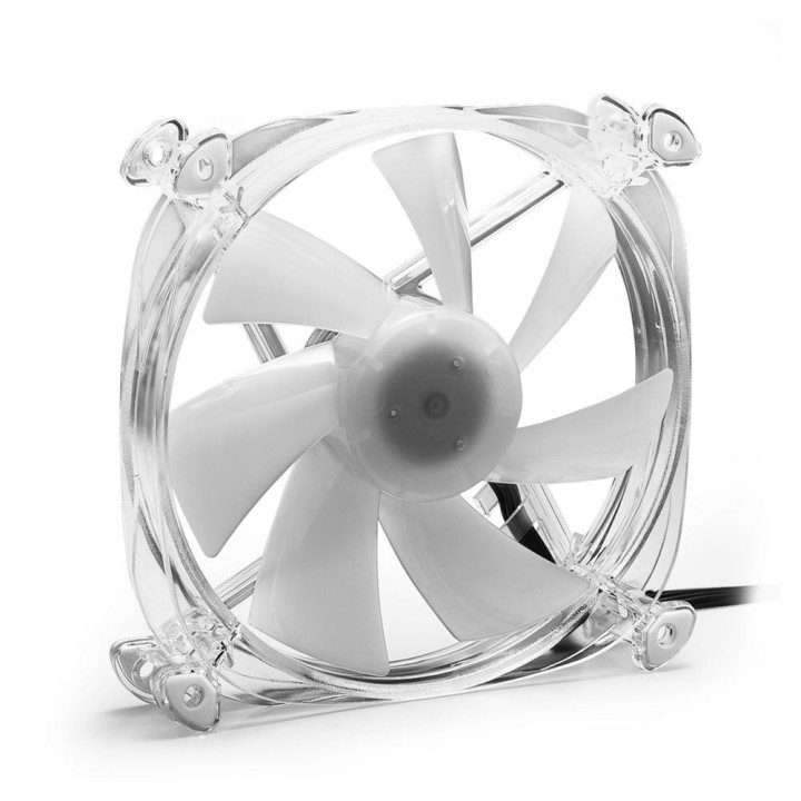 Sharkoon SHARK Disc PWM Case Fan 120mm με RGB Φωτισμό και Σύνδεση 3-Pin / 4-Pin Λευκό (SHDISCPWMRGBFAN)