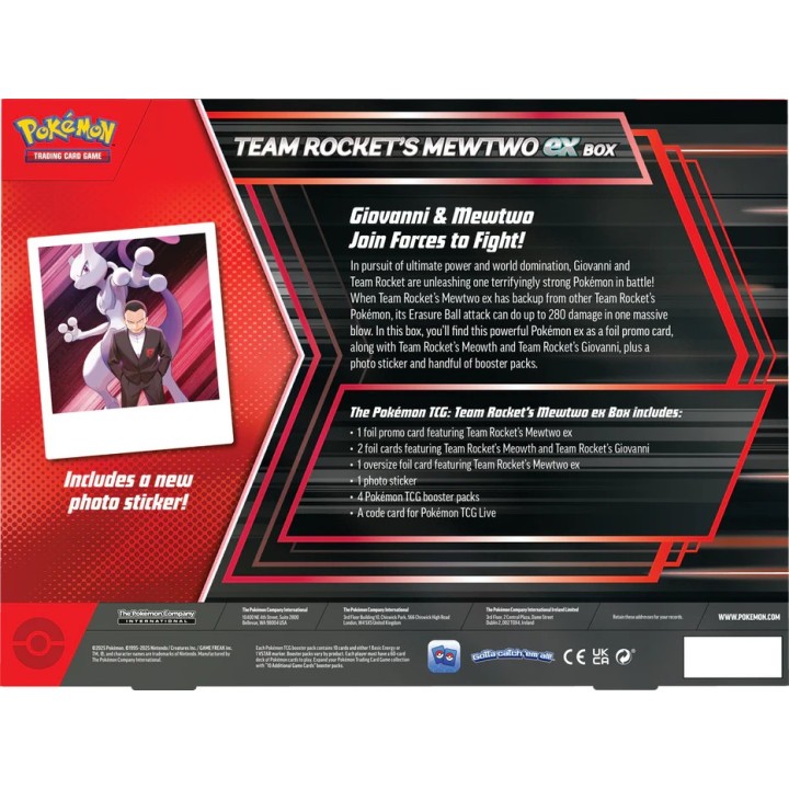 Pokémon TCG  Team Rockets Mewtwo ex Box