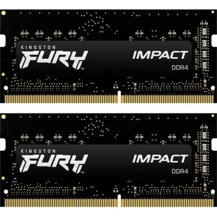 Kingston Fury Impact 32GB DDR4 RAM με 2 Modules (2x16GB) και Ταχύτητα 3200 για Laptop
