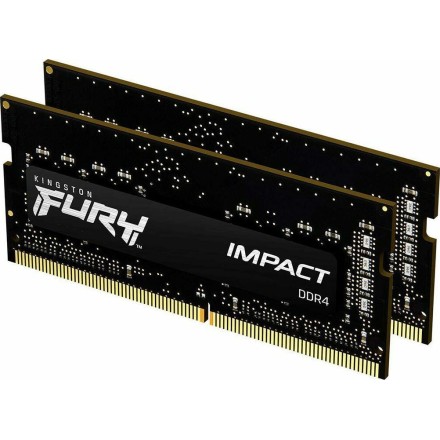 Kingston Fury Impact 32GB DDR4 RAM με 2 Modules (2x16GB) και Ταχύτητα 3200 για Laptop