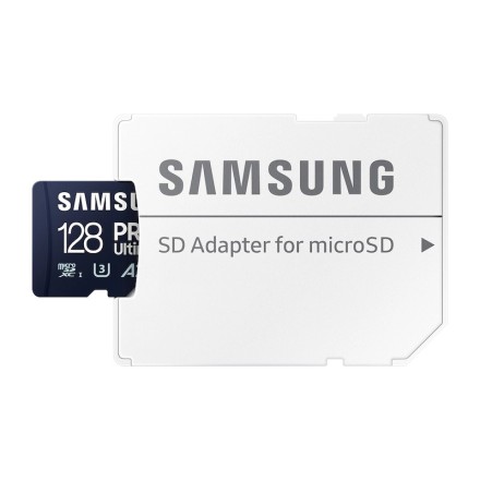 Samsung PRO Ultimate microSDXC 128GB Class 10 U3 V30 A2 UHS-I με αντάπτορα