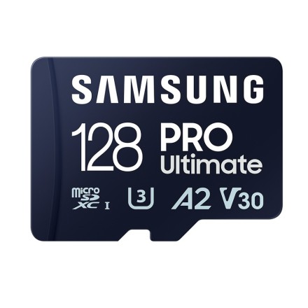 Samsung PRO Ultimate microSDXC 128GB Class 10 U3 V30 A2 UHS-I με αντάπτορα