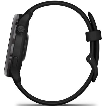 Garmin Vivoactive 6 Aluminium 42mm Αδιάβροχο Smartwatch με Παλμογράφο (Slate with Black Band)