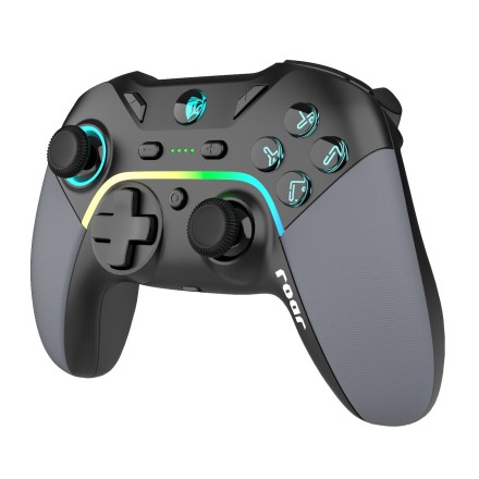 Roar RR-0022 Ασύρματο Gamepad για Android / PC / Switch / iOS Μαύρο