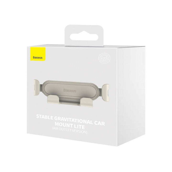 Baseus Car Mount Holder Stable Air Outlet Creamy White
