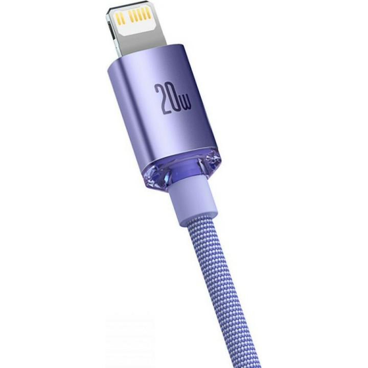 Baseus Crystal Shine Series Cable Type-C to Lightning 20W 1.2m Lilac(CAJY000205)