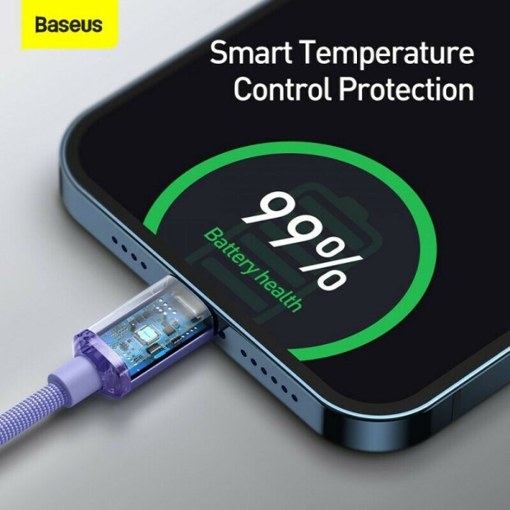 Baseus Crystal Shine Series Cable Type-C to Lightning 20W 1.2m Lilac(CAJY000205)