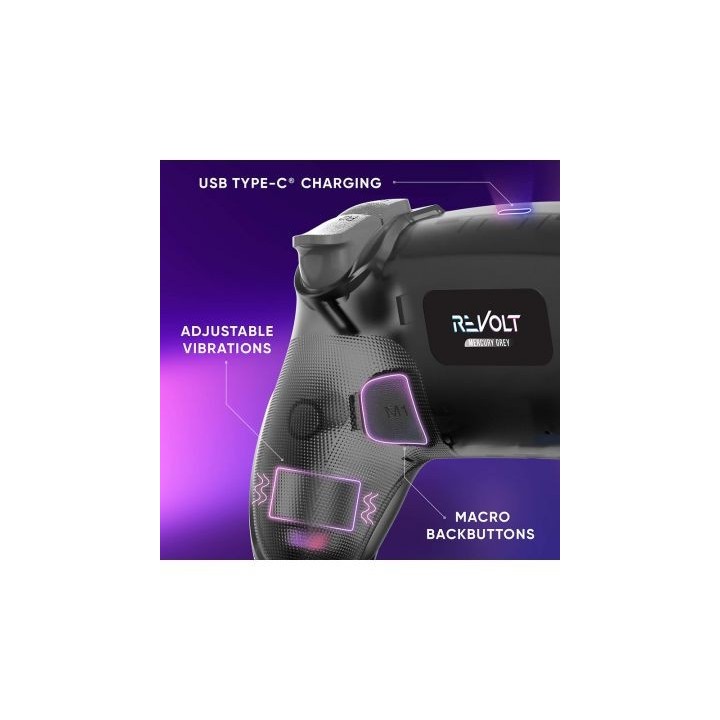 Ασύρματο χειριστήριο Oniverse Revolt Pad Neptune Blue for PC PS4, PS3 Android iOS Wireless Grey