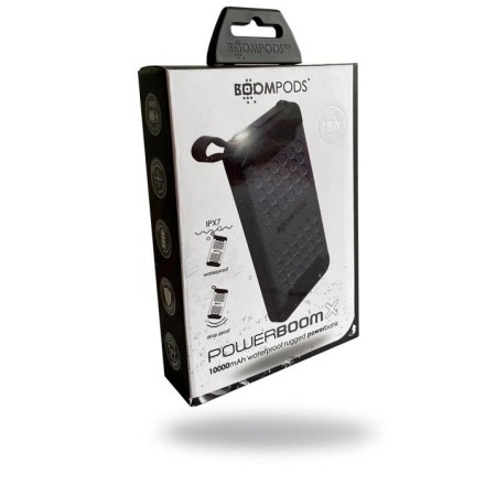 Boompods Powerboom X 10000mAh waterproof powerbank Grey Αδιάβροχο