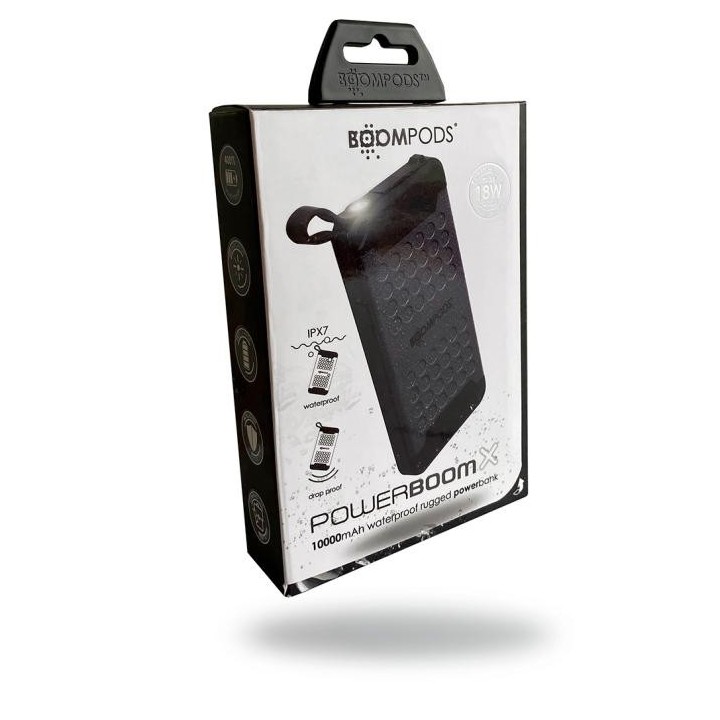 Boompods Powerboom X 10000mAh waterproof powerbank Grey Αδιάβροχο
