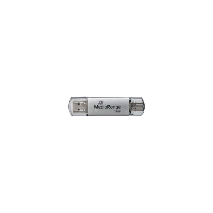 MediaRange USB 3.0 Combo Flash Drive with USB Type-C plug, 32GB (MR936)