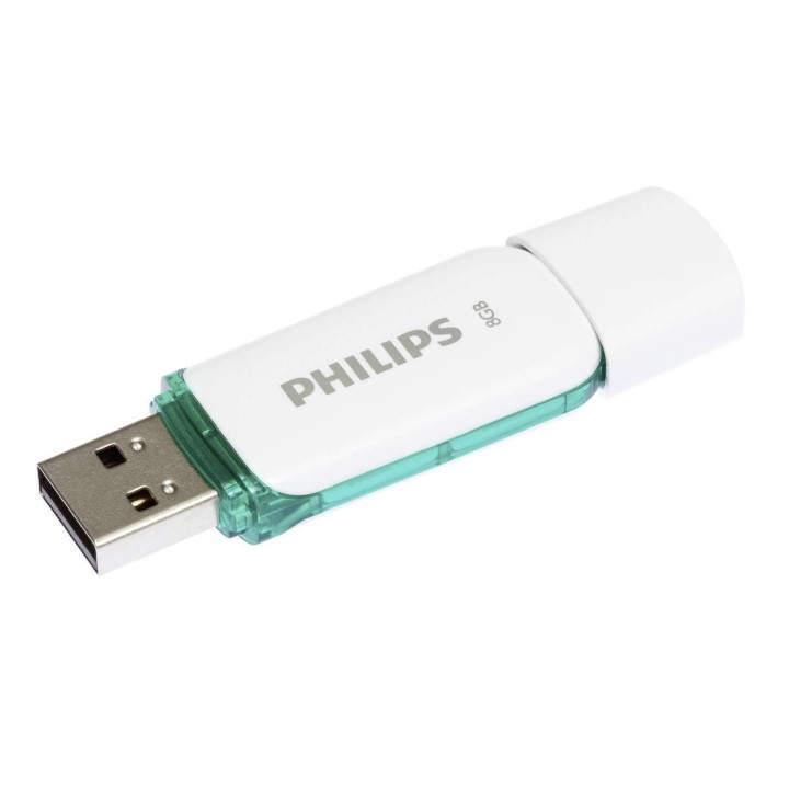 Philips Snow 8GB USB 2.0 Stick Λευκό (FM08FD70B/00) (PHIFM08FD70B-00)