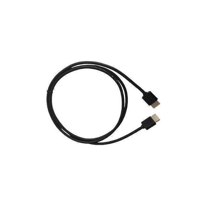 Καλώδιο HDMI Μ/Μ DeTech, 1.5m, BLACK SLIM(18135)