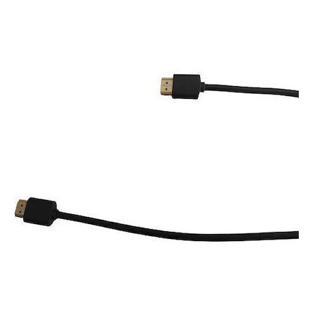 Καλώδιο HDMI Μ/Μ DeTech, 1.5m, BLACK SLIM(18135)