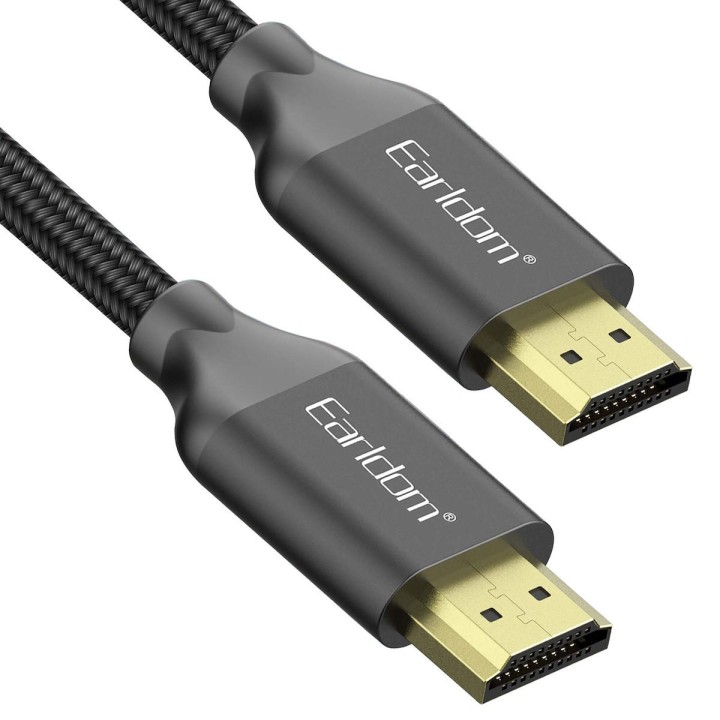 Earldom HDMI 1.4 Braided Cable HDMI male - HDMI male 3m Μαύρο(18385)