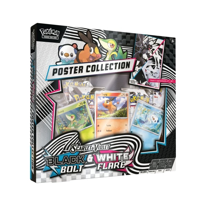 Pokemon SV10.5 Black Bolt and White Flare - Unova Poster Collection