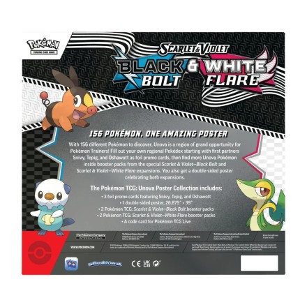 Pokemon SV10.5 Black Bolt and White Flare - Unova Poster Collection