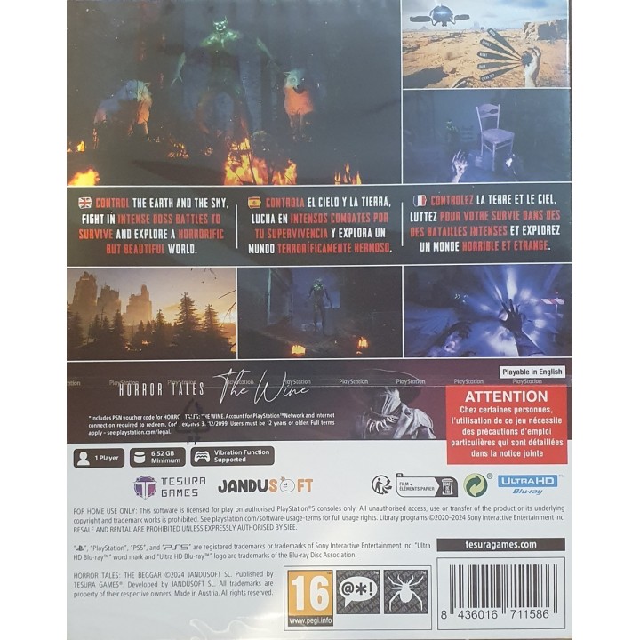 Horror Tales: The Beggar Glow in the Dark Edition PS5 Game