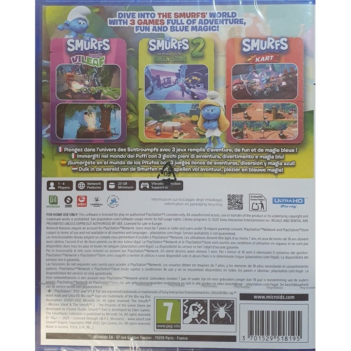 The Smurftastic Collection (3 games in1) PS5 Game