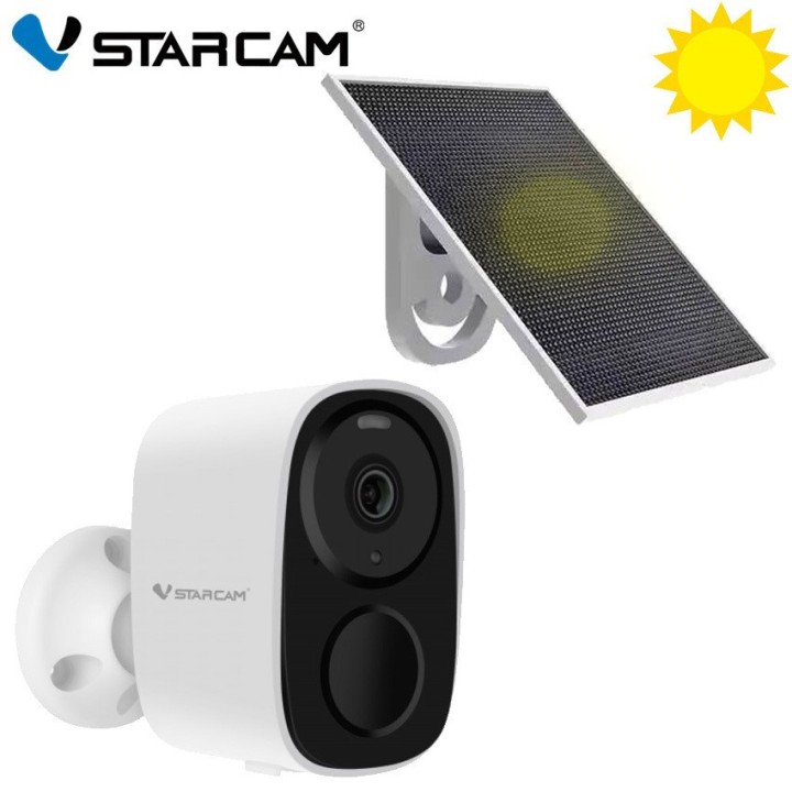 VSTARCAM smart ηλιακή κάμερα CB54-TZ, 2MP, Wi-Fi, μπαταρία 5000mAh, IP66