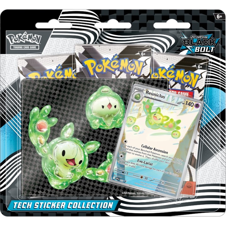 Pokemon SV10.5 Black Bolt Tech Sticker Collection(Reuniclus)