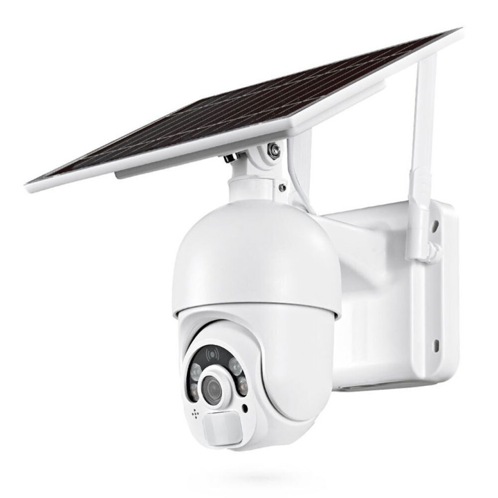 Smart security camera PST-S20-WiFi, 2.0Mp, PTZ, Solar panel, Outdoor, Wi-Fi, Tuya Smart, White Αδιάβροχη(91033)
