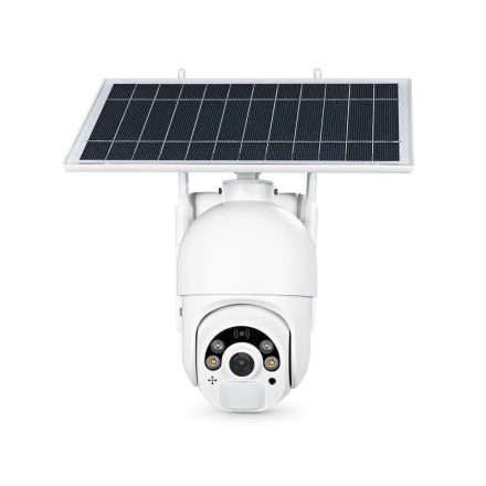 Smart security camera PST-S20-WiFi, 2.0Mp, PTZ, Solar panel, Outdoor, Wi-Fi, Tuya Smart, White Αδιάβροχη(91033)