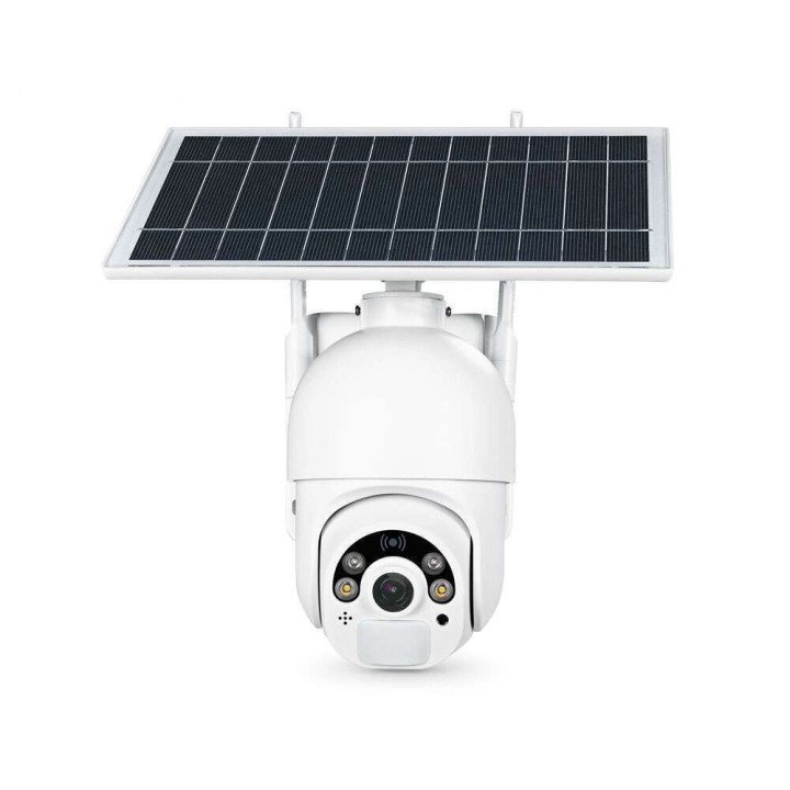 Smart security camera PST-S20-WiFi, 2.0Mp, PTZ, Solar panel, Outdoor, Wi-Fi, Tuya Smart, White Αδιάβροχη(91033)