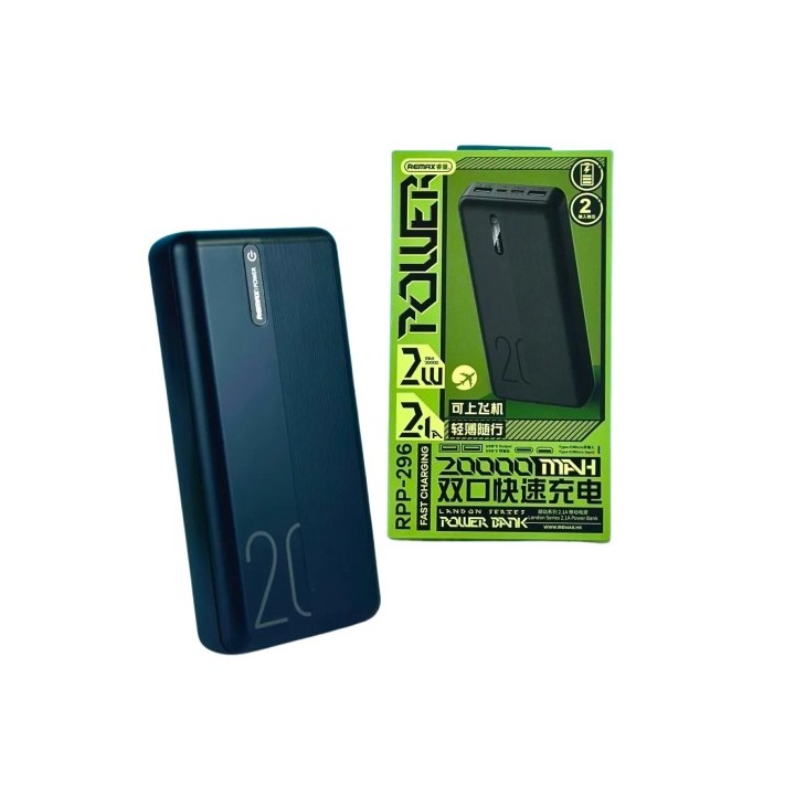 Remax RPP-296 Power Bank 20000mAh Μαύρο