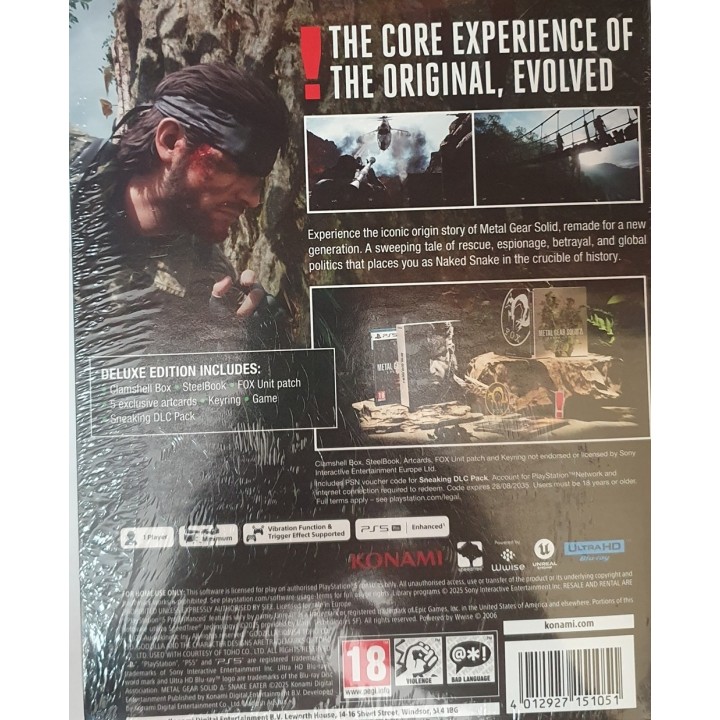 Metal Gear Solid Delta: Snake Eater Deluxe Edition PS5 Game