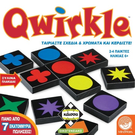 Επιτραπέζιο Παιχνίδι Qwirkle για 2-4 Παίκτες 6+ Ετών Kaissa( KA115494)