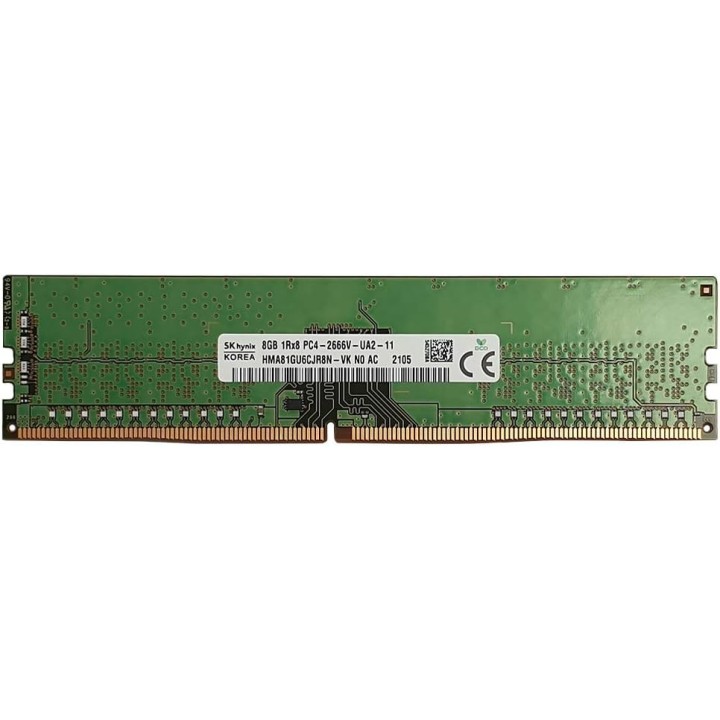 Hynix 8GB PC4-21300 DDR4-2666MHz 288-Pin DIMM 1.2V Memory RAM Module (HMA81GU6CJR8N-VK)