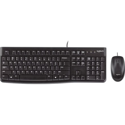Logitech MK120 Desktop Combo GR (Black, Wired) (LOGMK120)