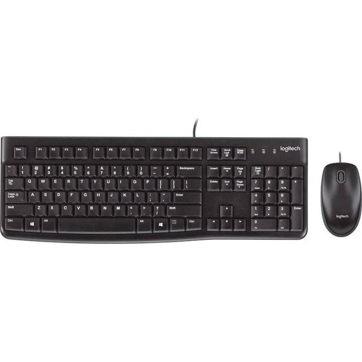 Logitech MK120 Desktop Combo GR (Black, Wired) (LOGMK120)