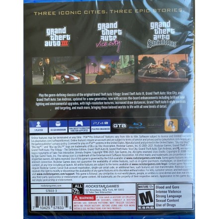 Grand Theft Auto: The Trilogy Definitive Edition PS4 Game Used-Μεταχειρισμένο