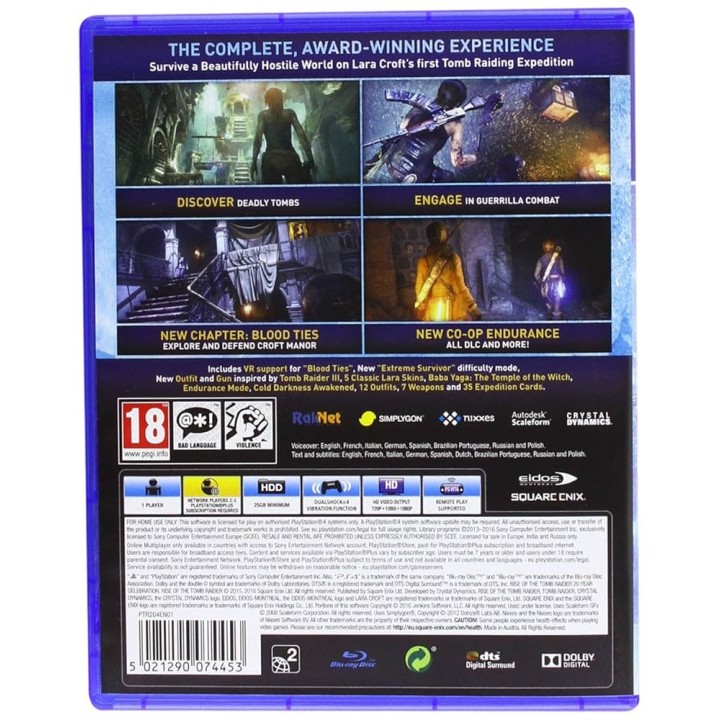 Rise of the Tomb Raider 20 Year Celebration PS4 GAMES Used-Μεταχειρισμένο