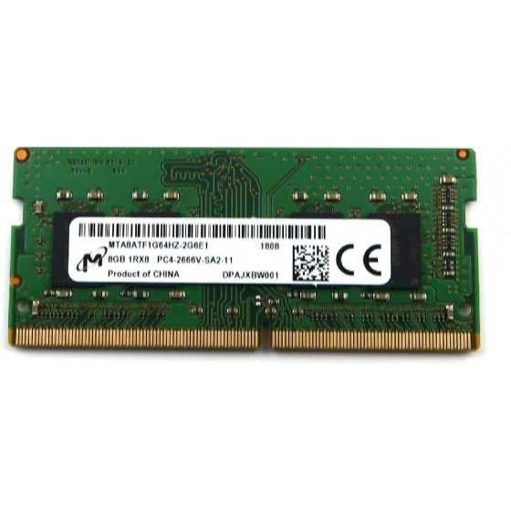 Micron MTA8ATF1G64HZ-2G6E1 8GB DDR4 2666MHz Memory Module - Memory Modules (8GB, 1x8GB, DDR4, 2666MHz, 260-pin SO-DIMM)