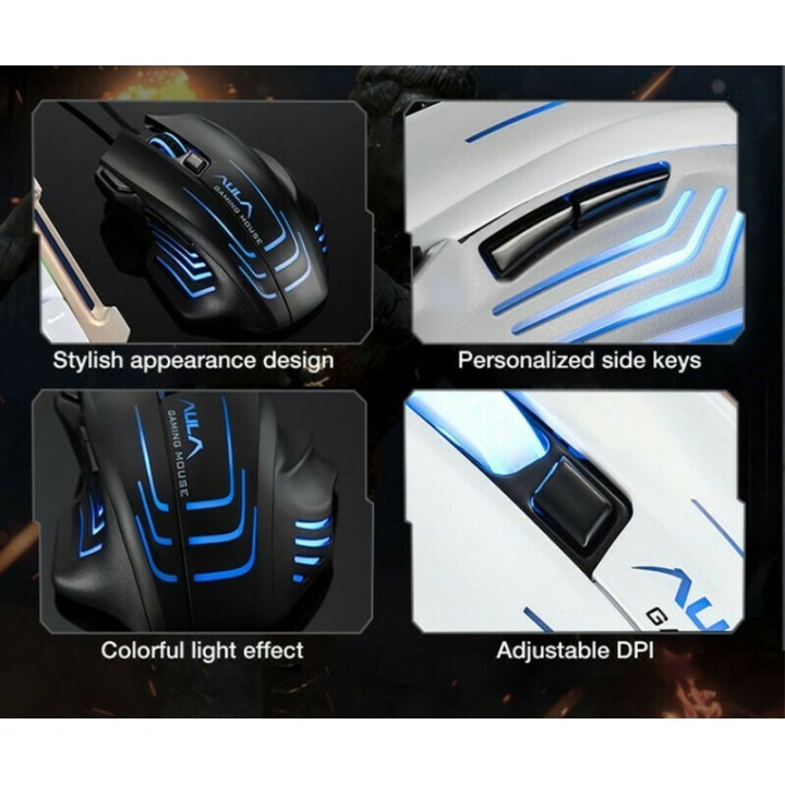 Aula Mountain S18 RGB Gaming Ποντίκι 6400 DPI Μαύρο