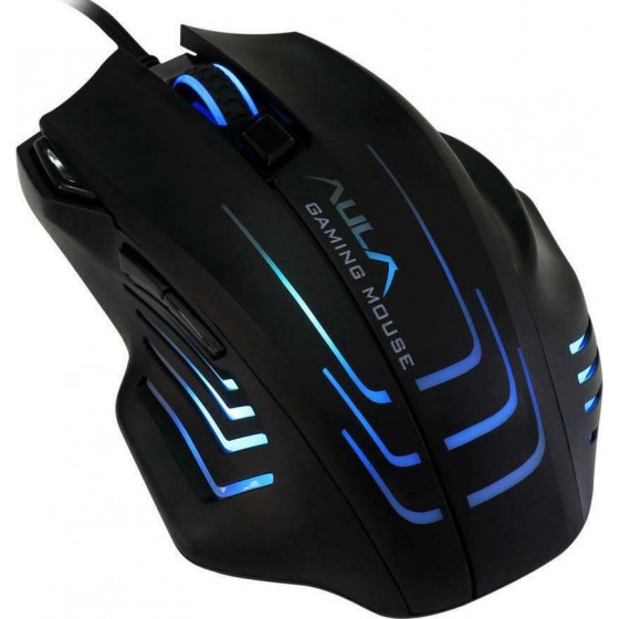 Aula Mountain S18 RGB Gaming Ποντίκι 6400 DPI Μαύρο