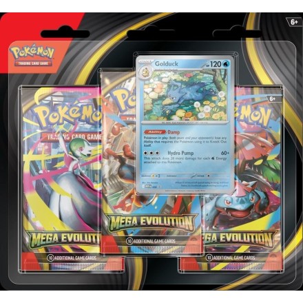 Pokemon TCG Mega Evolution 3 Booster Blister (Golduck)