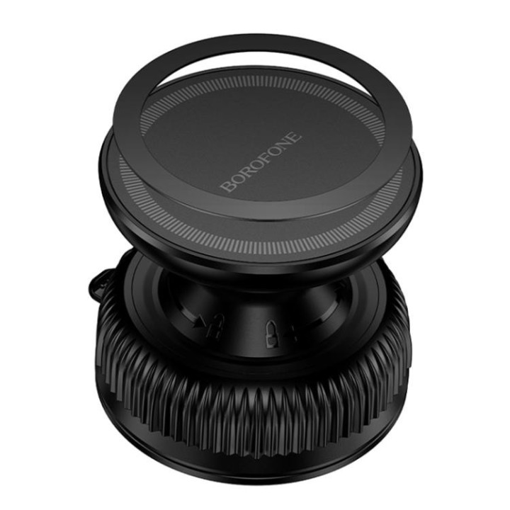 BOROFONE BH139 Rider Universal Vacuum Suction Cup Magnetic Phone Holder(Black)