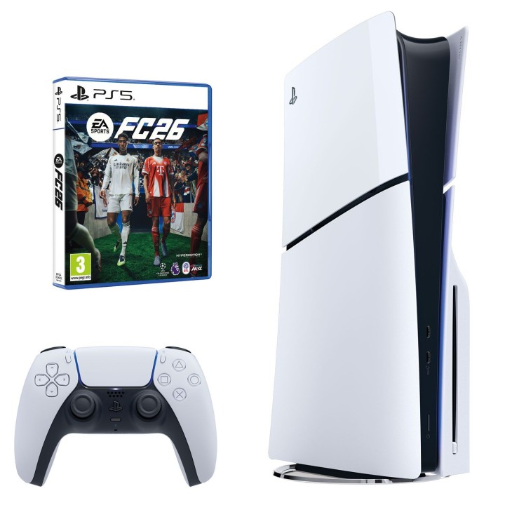 Sony PlayStation 5 BluRay Slim Edition 1TB + EA Sports FC26 (PS5)