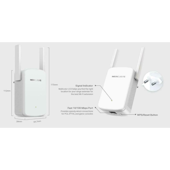 Mercusys ME30 v1 WiFi Extender Dual Band (2.4 & 5GHz) 1200Mbps V1.2
