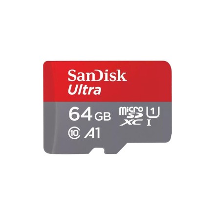 Sandisk Ultra microSDXC 64GB Class 10 U1 A1 UHS-I 140MB/s (SDSQUAB-064G-GN6MA)