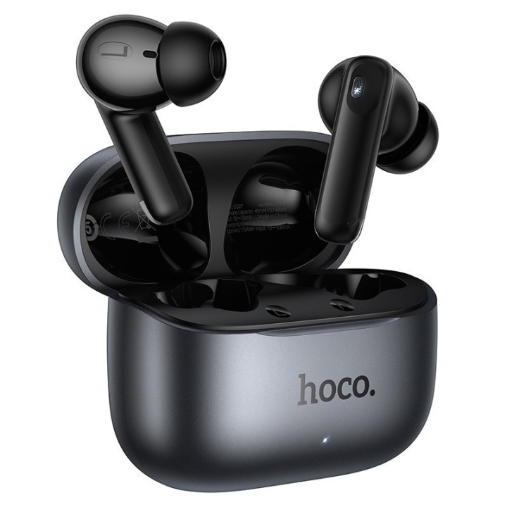 Hoco EQ27 ANC+ENC Bluetooth Earphones με Έξυπνο Μεταφραστή AI Μαύρο Μαύρα